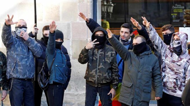 Asistentes al acto de Vox en Barcelona.