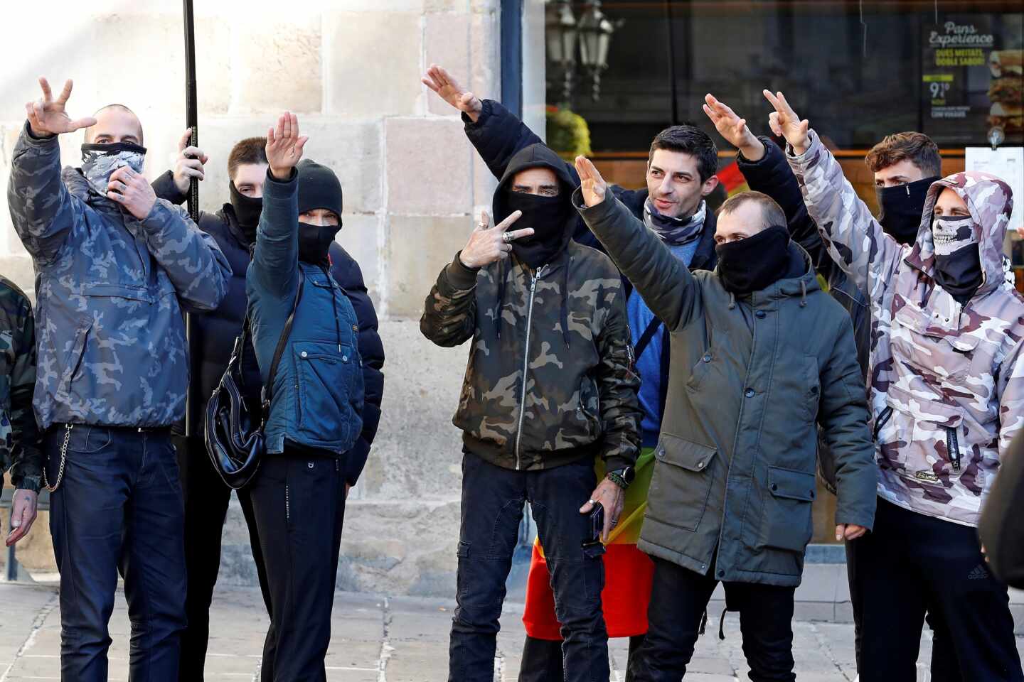 Asistentes al acto de Vox en Barcelona.