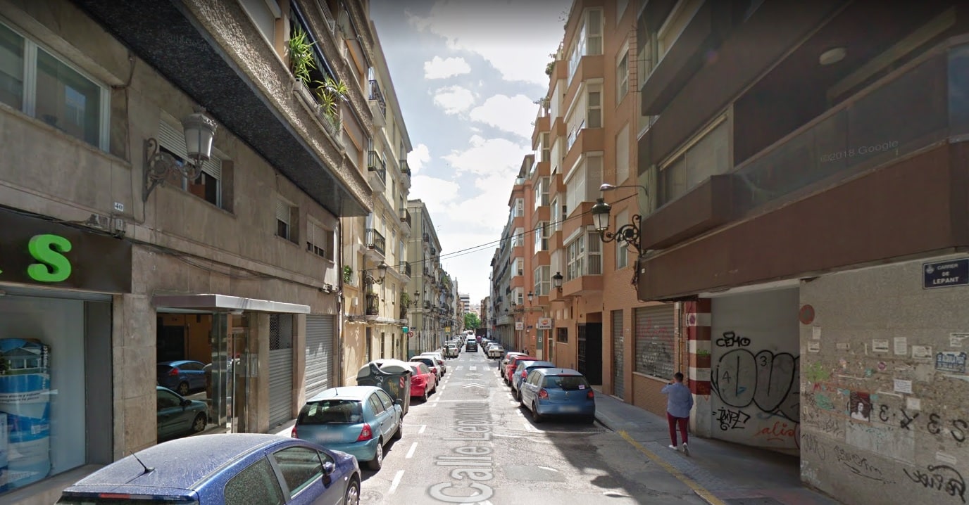 Calle Lepanto, en Valencia.