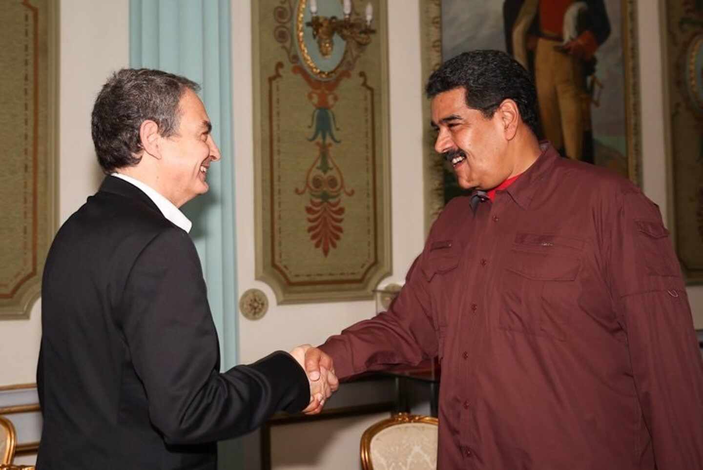 José Luis Rodríguez Zapatero y Nicolás Maduro