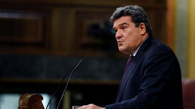 El ministro José Luis Escrivá, en el Congreso de los Diputados.