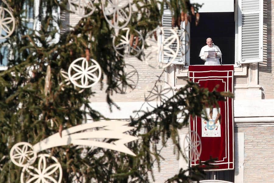 El Papa Francisco, durante el Angelus.