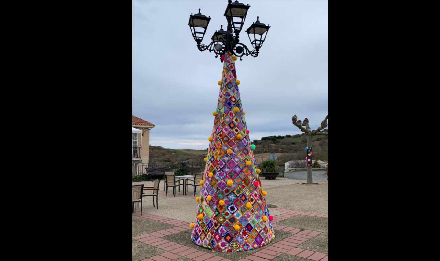 Árbol de Navidad en Villa de Ocón.