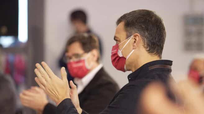 El presidente del Gobierno y secretario general del partido socialista, Pedro Sánchez, asiste al acto electoral en Tarragona.