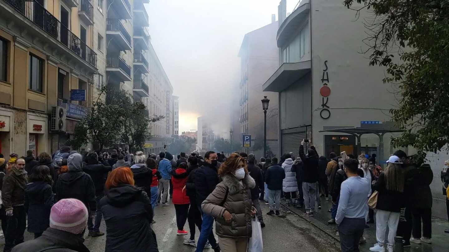 La  explosión de la calle Toledo en Madrid, en imágenes