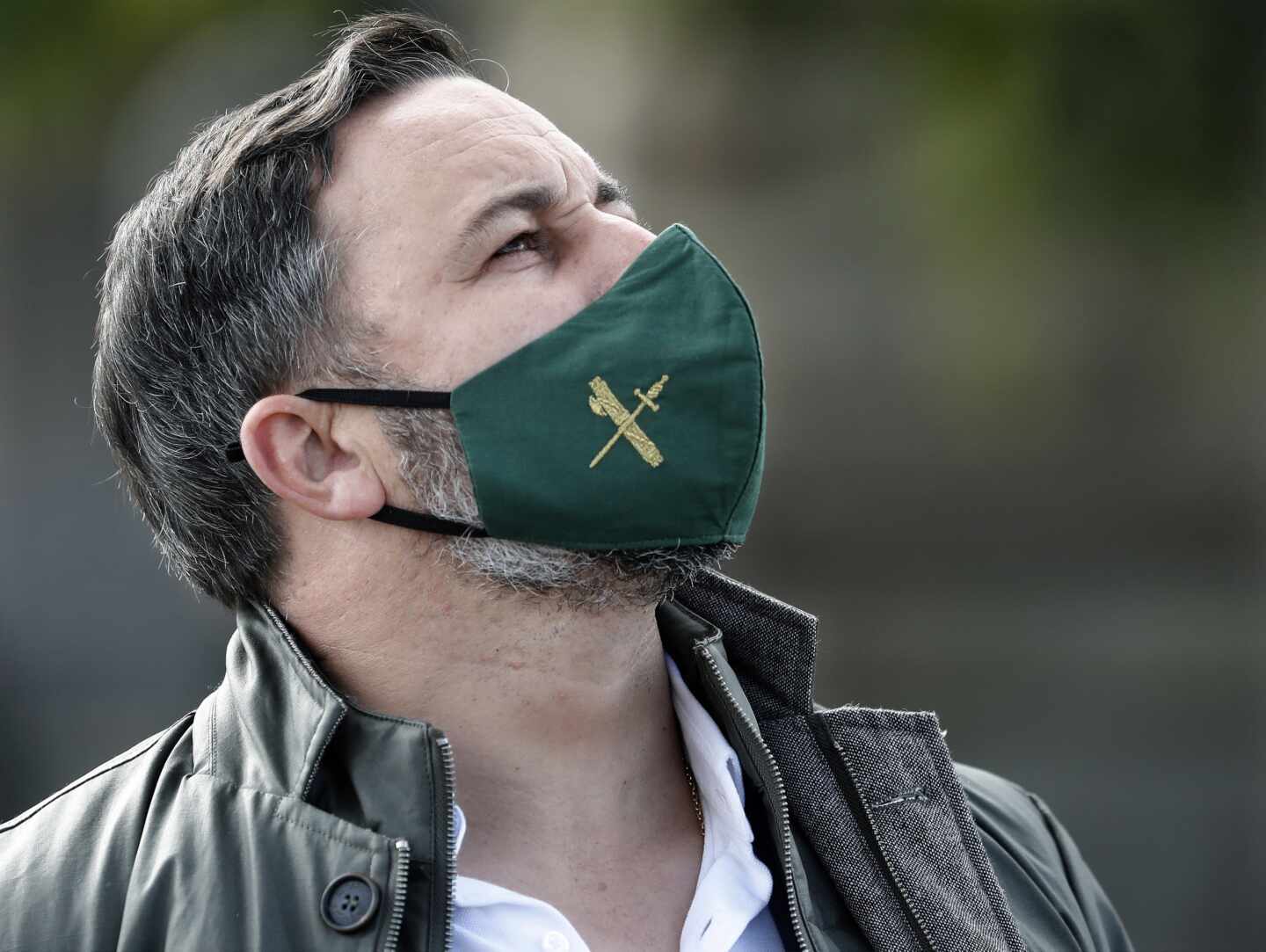 El presidente de Vox, Santiago Abascal, en Barcelona.