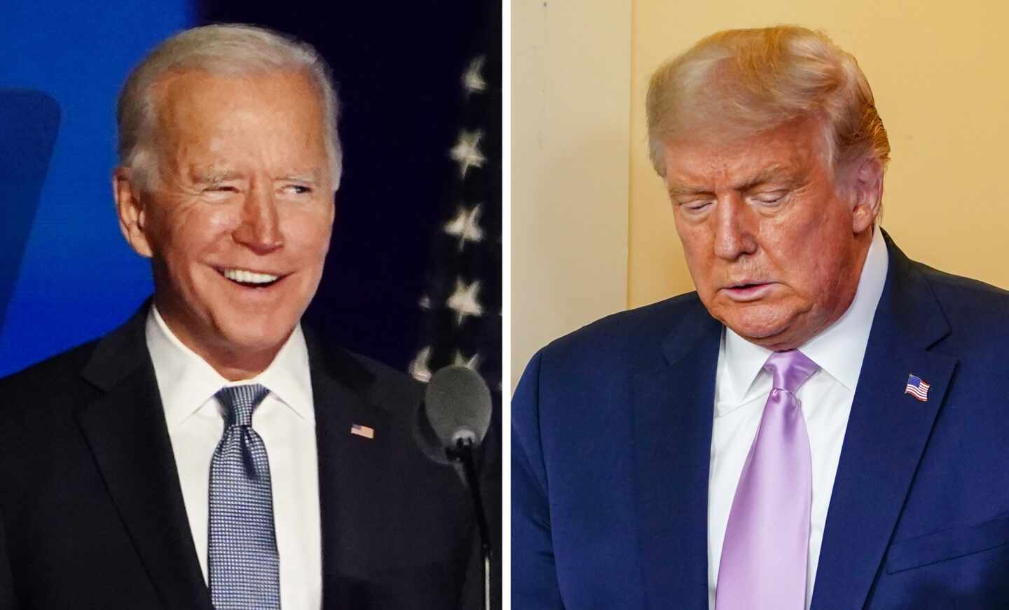 Joe Biden y Donald Trump.