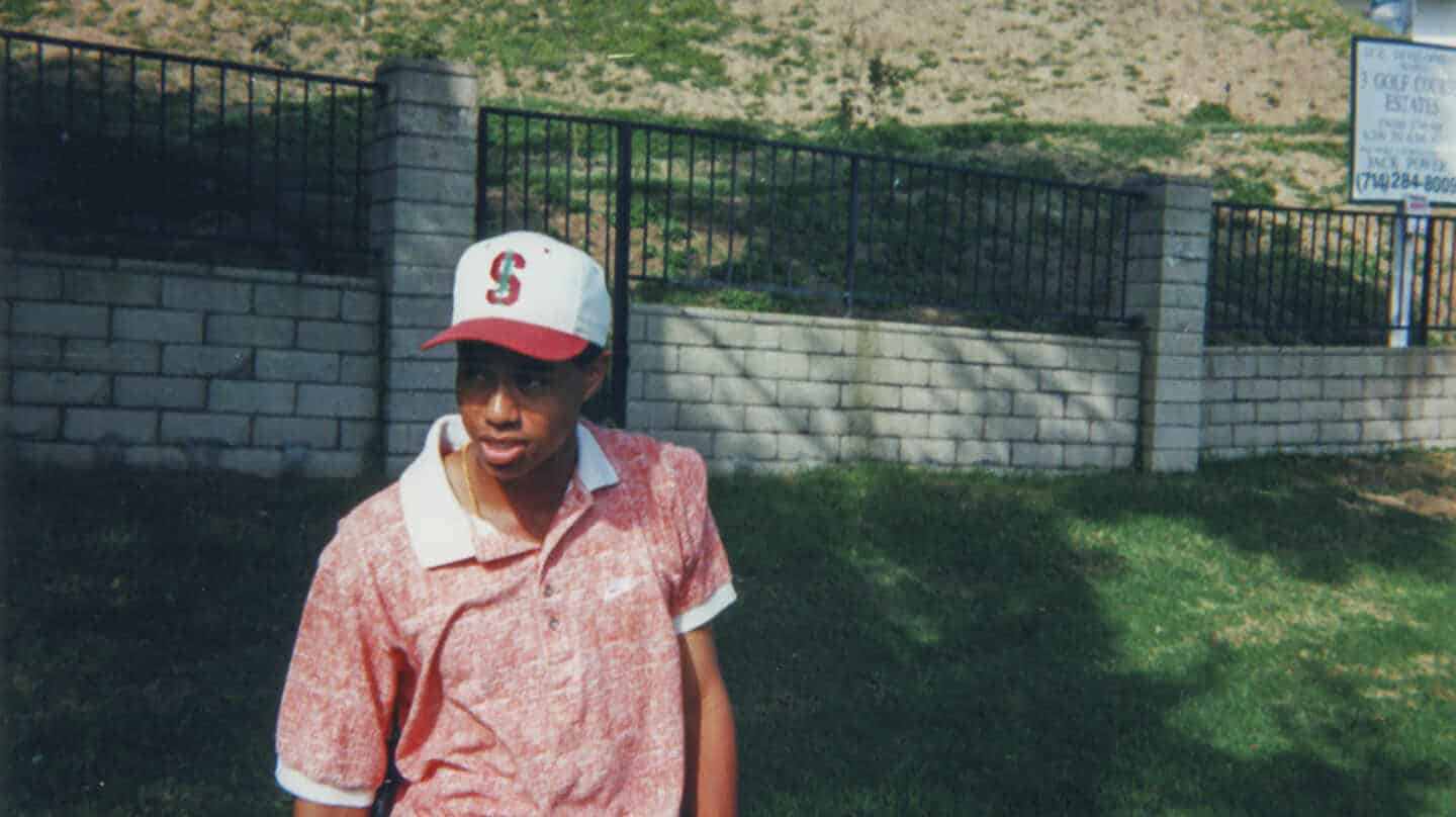 Tiger Woods de joven.