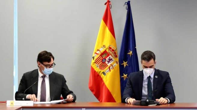 8667346f8eb2729ec6aee6833d8ac8cef0270b05 Salvador Illa y Pedro Sánchez.