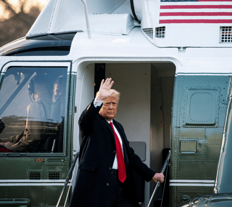 Trump abandona la Casa Blanca horas antes de la investidura de Biden