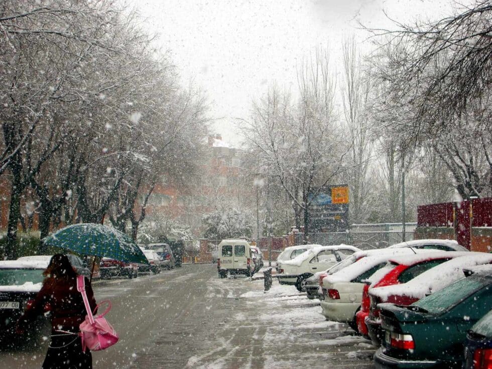 Cuando los madrileños esquiaron en el Parque del Oeste las nevadas que puede superar Filomena grandes nevadas de madrid de la historia