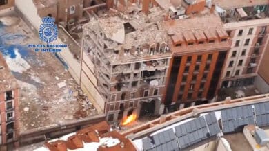 A vista de dron: así ha quedado la calle Toledo tras la explosión