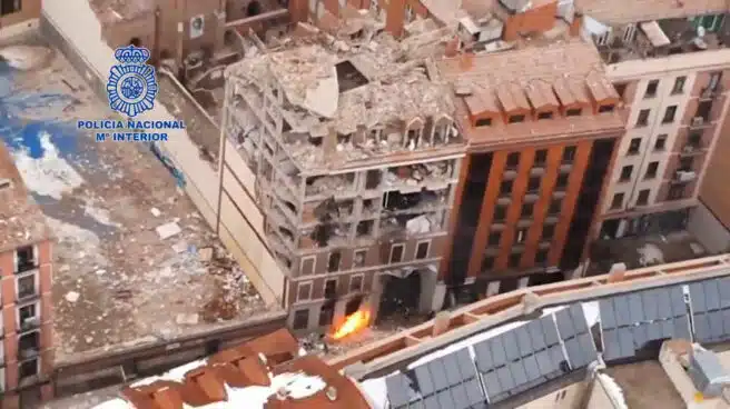 A vista de dron: así ha quedado la calle Toledo tras la explosión