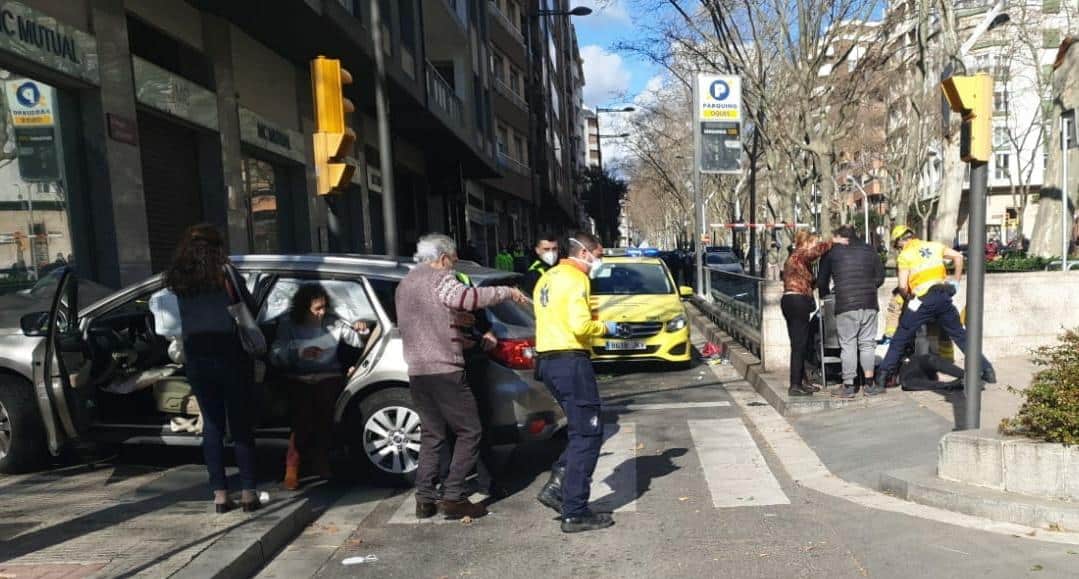 La escena del atropello en Reus (Tarragona).