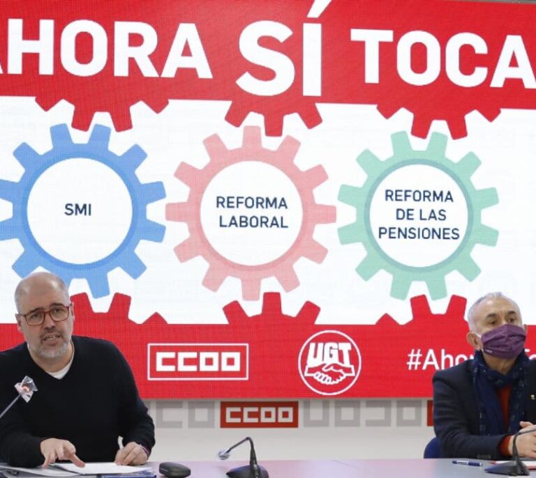CC.OO. y UGT convocan movilizaciones el 11 de febrero para exigir la subida del SMI