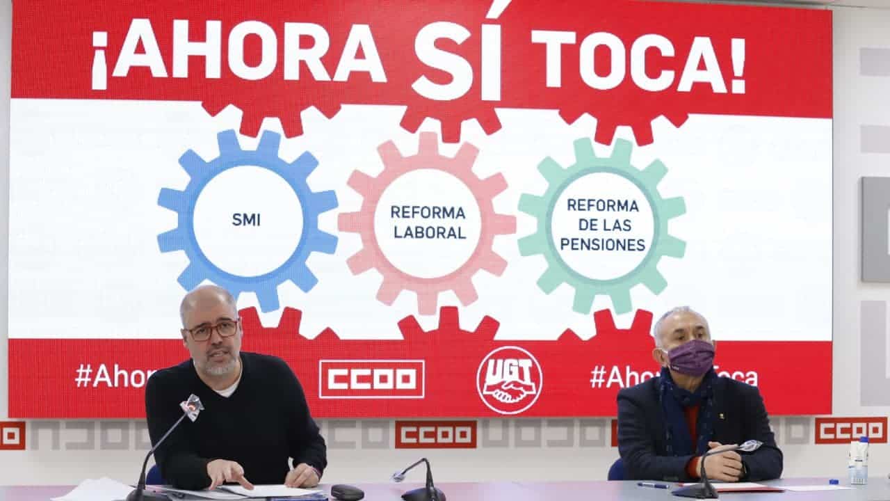 CC.OO. y UGT convocan movilizaciones el 11 de febrero para exigir la subida del SMI