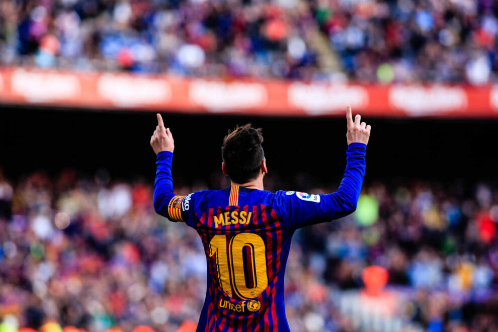 Leo Messi celebra un gol, en una imagen de archivo.
