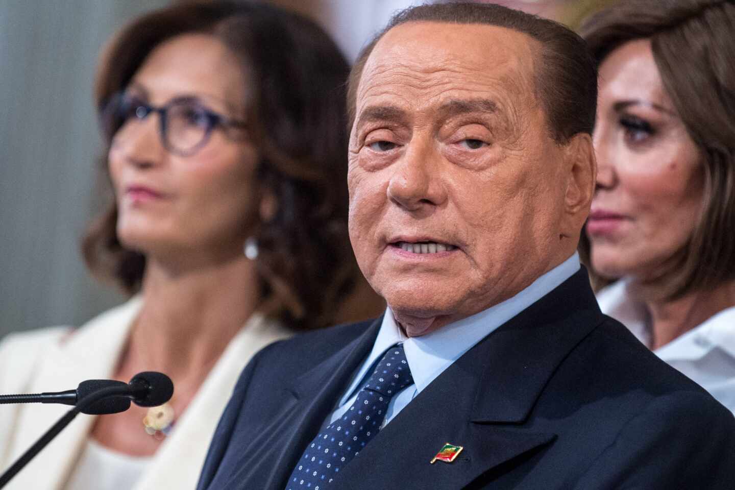 El tres veces primer ministro italiano y eurodiputado Silvio Berlusconi.