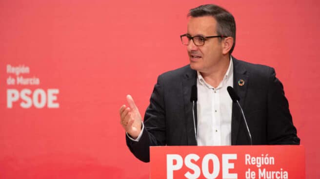El secretario General del PSOE de la Región de Murcia, Diego Conesa.