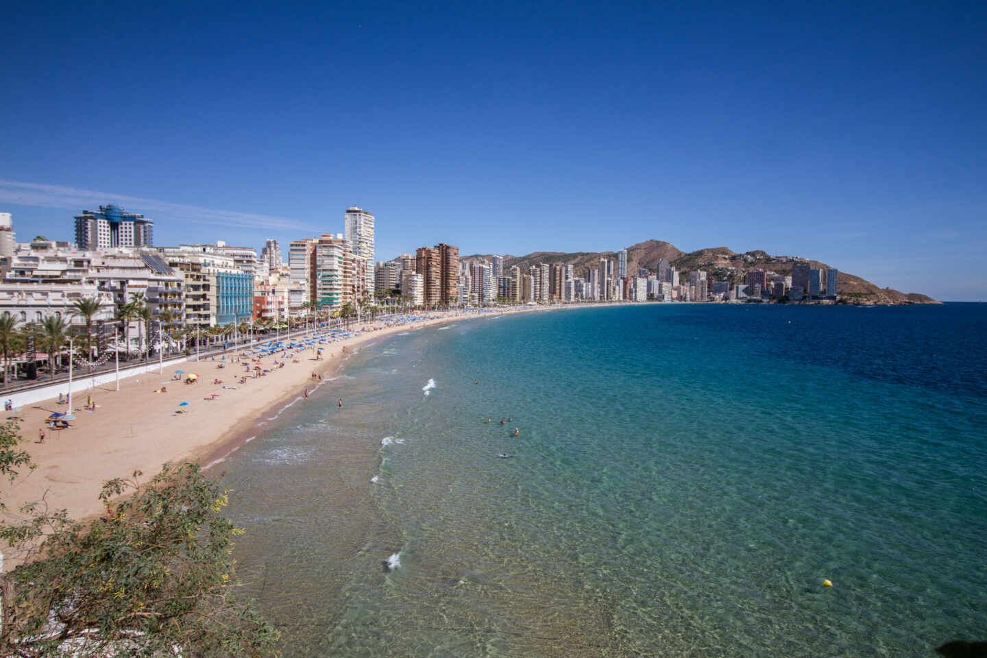 Playa de Levante de Benidorm (Alicante).