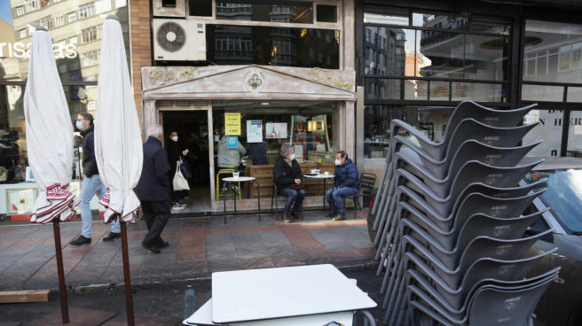 Terraza desmontada en León.