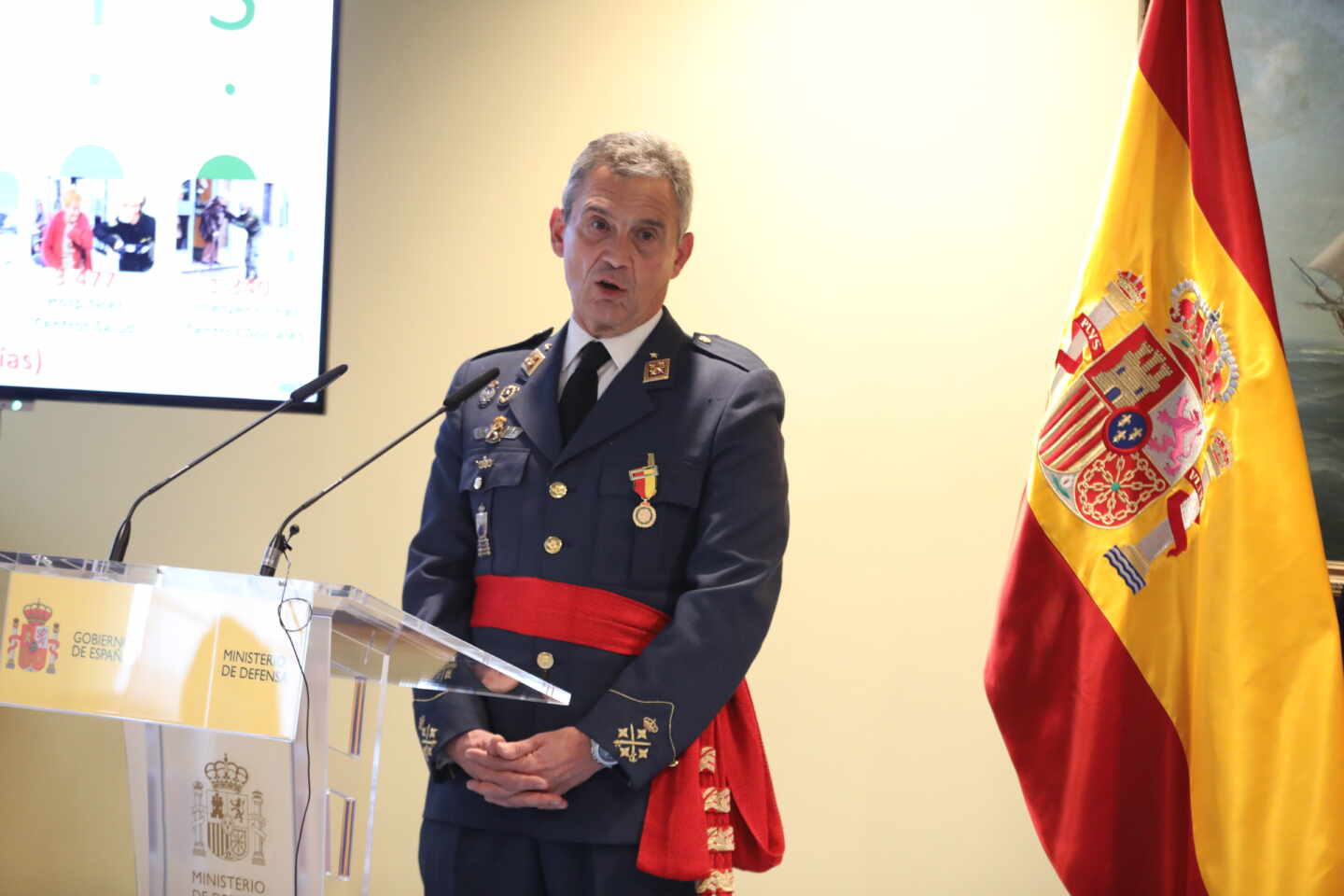 El jefe de Estado Mayor de la Defensa, Miguel Ángel Villarroya
