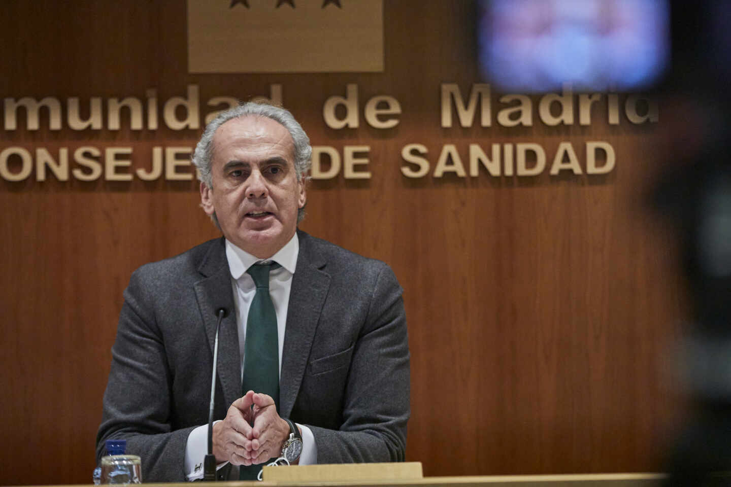 El consejero de Sanidad de la Comunidad de Madrid, Enrique Ruiz Escudero.