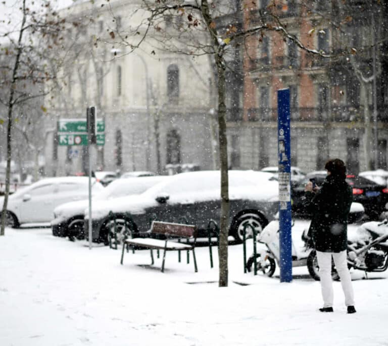 El consumo de móvil superó al de Nochevieja durante la borrasca Filomena