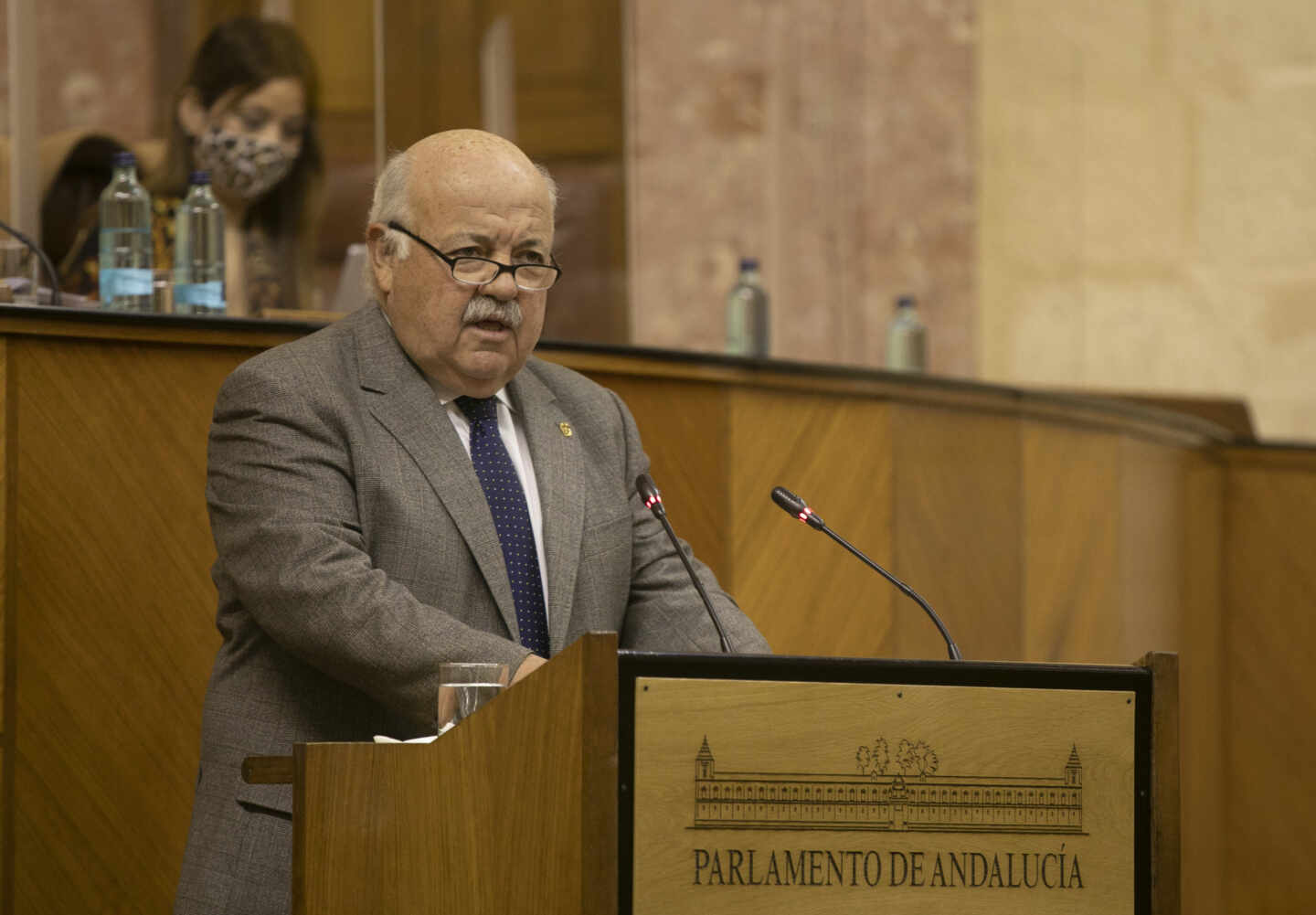 El consejero de Salud y Familias de Andalucía, Jesús Aguirre.