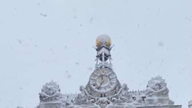 Filomena paró el reloj del Banco de España por primera vez en 130 años