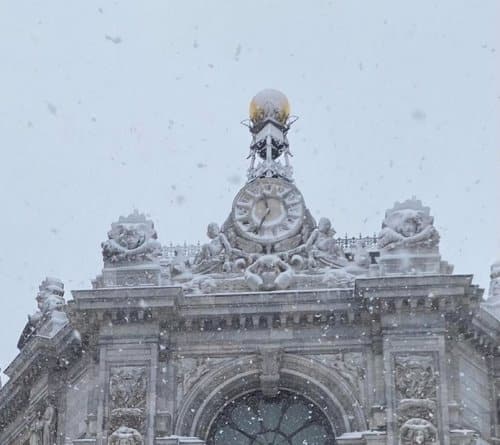 Filomena paró el reloj del Banco de España por primera vez en 130 años