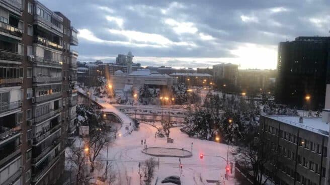 Nieve en Madrid.