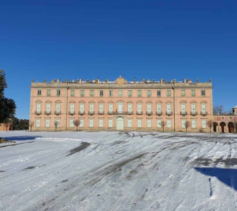 Las hermosas imágenes de la Granja de San Ildefonso y Riofrío cubierta de blanco tras el paso de Filomena