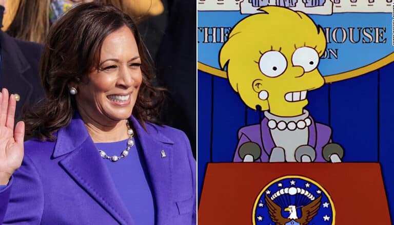 Los Simpsons lo vuelven a hacer, ya predijeron la investidura de la vicepresidenta Kamala Harris