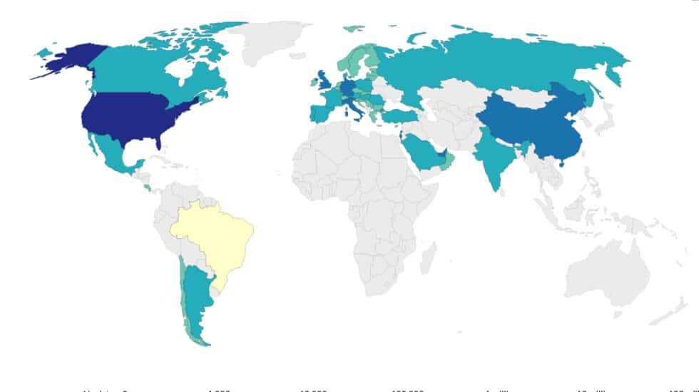 El mapa mundial de la vacuna contra el covid