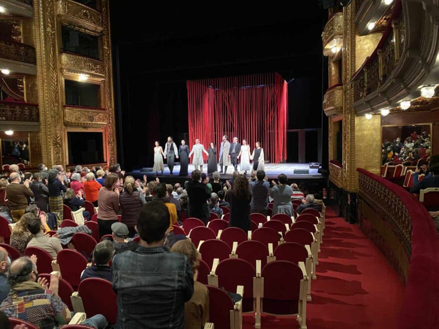 Estreno de 'Mariana Pineda', de Federico García Lorca, en el teatro Español de Madrid.