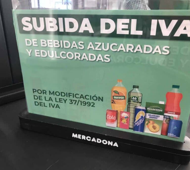 Mercadona ya avisa a sus clientes de la subida del IVA en las bebidas azucaradas