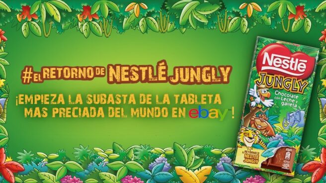 Nestlé subasta en Ebay por 12.000 euros una de sus clásicas tabletas de chocolate 'Jungly'
