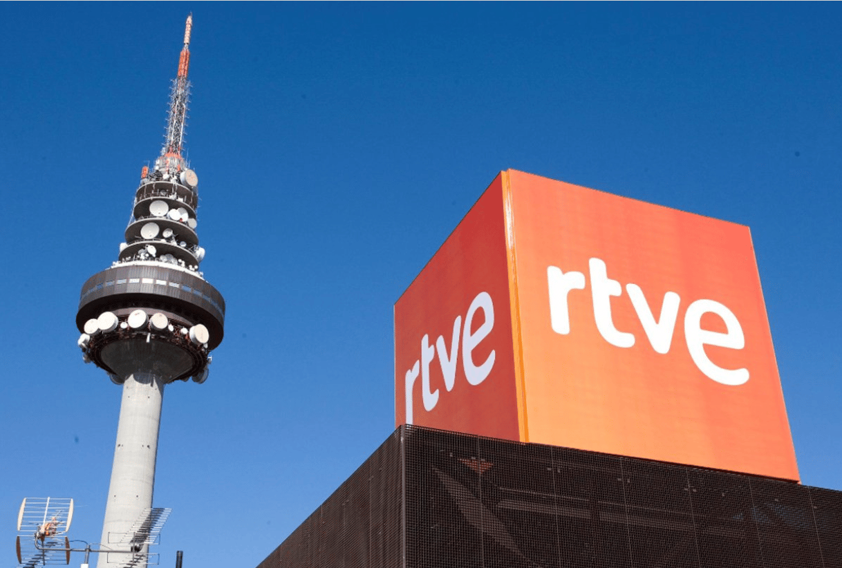 Instalaciones de RTVE en Madrid, con su característica torre ('Pirulí').