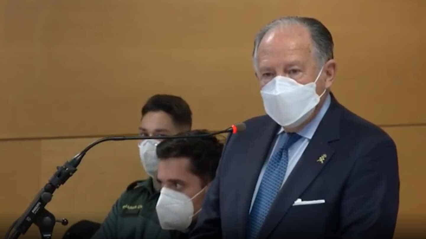 Sanz Roldán, ex director del CNI, durante su comparecencia ante el Juzgado