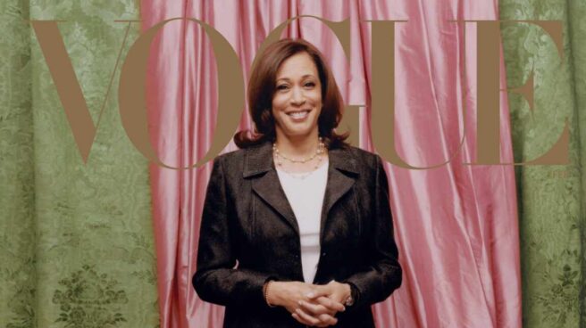 Kamala Harris en la portada de febrero de ‘Vogue’. Kamala Harris en la portada de febrero de ‘Vogue’.