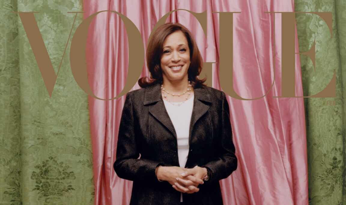 Kamala Harris en la portada de febrero de ‘Vogue’.