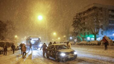 Colapso en las carreteras y en las calles de Madrid por el temporal Filomena
