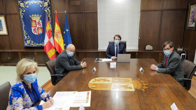 Salvador Illa, durante una visita a las autoridades de Castilla y León en el mes de octubre.