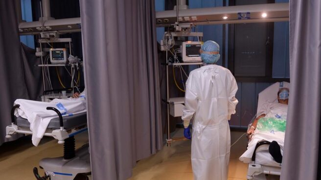 Pacientes ingresados con coronavirus en el Hospital Río Hortega de Valladolid.