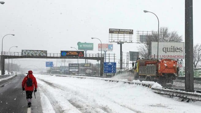 Nevada a la altura de Getafe (Madrid).