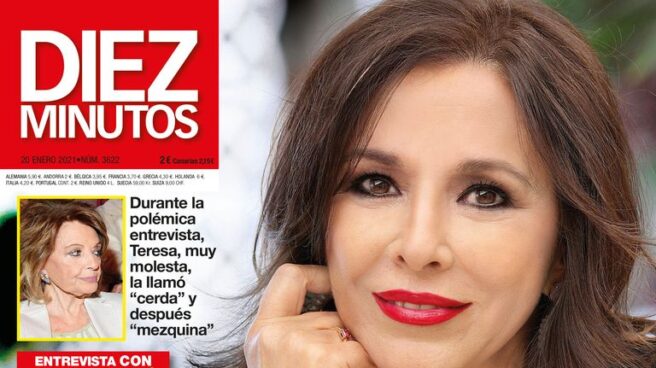 Isabel Gemio, en la portada de Diez Minutos.