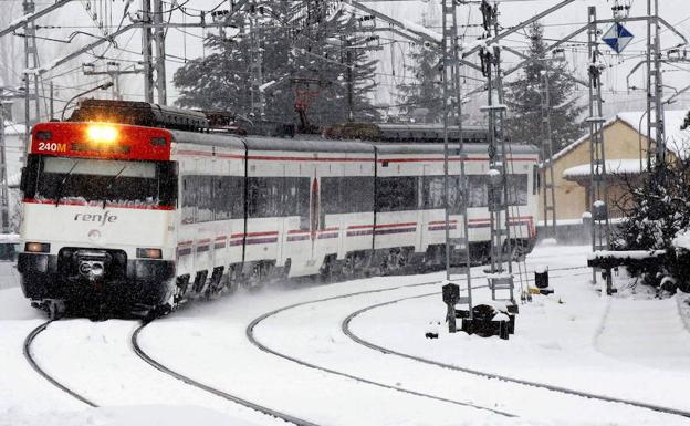 Así se prepara la red de Cercanías para evitar el caos por las nevadas