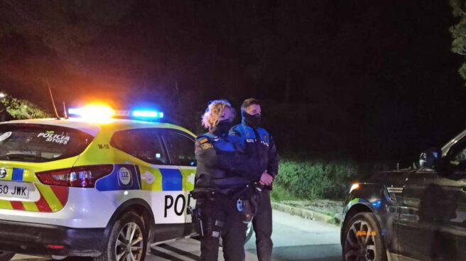 Policía Local de Sistges, en Barcelona.