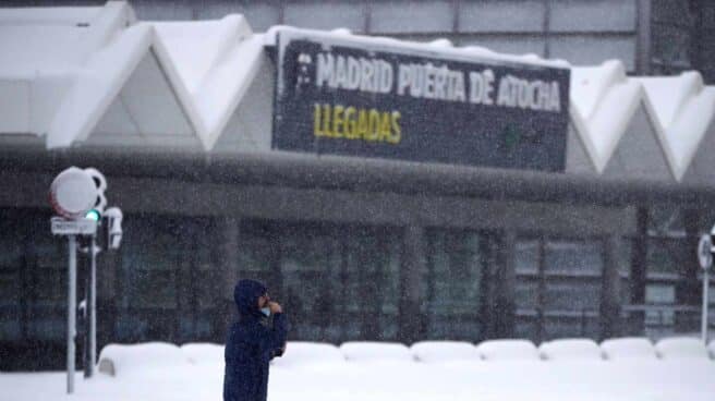 Inmediaciones de la estación de Atocha de Madrid.